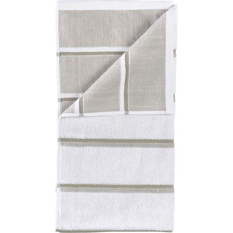 Zone Denmark - Sauna Bath Towel 140x70 cm - White, Soft Grey, Eucalyptus