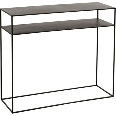 Console Design 2 Niveaux "Lovra" 100cm Noir (1/5)