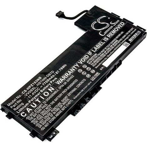 NX - Batterie ordinateur portable compatible HP Zbook 11.4V 7700mAh - 808398-2B1