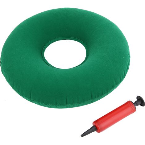 Cojín inflable, PVC suave, alivio de presión, funda de tela, prevención de úlceras por presión (1/5)