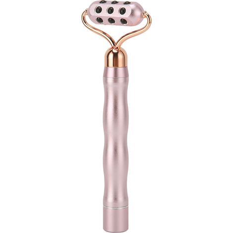 Rouleau de massage facial électrique portable, appareil liftant pour visage en alliage d'aluminium, outil de soin anti-rides et raffermissant, tonifiant cutané (1/5)