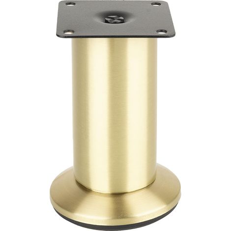 FS001 100 mm verstellbarer Möbelfuß, gebürstetes Gold SANS MARQUE