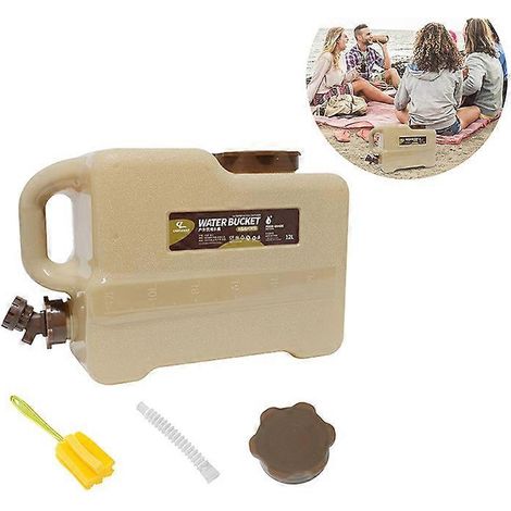 Réservoir d'eau portable avec robinet, 12 L, pour le camping. Réservoir d'eau portable pour le camping. (1/5)