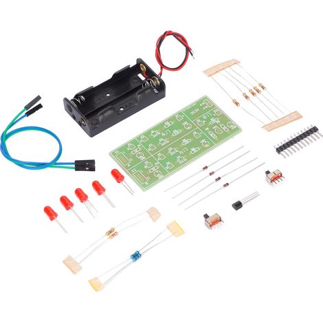 Kit de circuit à composants discrets, circuit analogique, kit électronique DIY en ABS résistant à l'usure pour la formation expérimentale. (1/5)