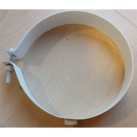 Pince murale fixe circulaire laquée blanche Negarra 80/110 mm