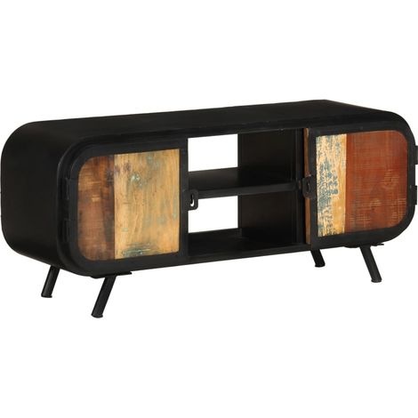 TV-Schrank 110x30x45 cm Altholz Massiv