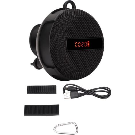 Enceinte vélo Bluetooth 5.0 étanche IP65 avec affichage vitesse, temps et batterie - Haut-parleur sans fil pour bicyclette (1/5)
