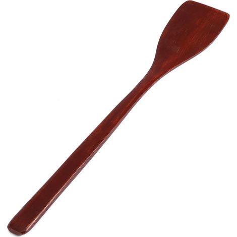 Spatule en bois antiadhésive, pelle à frire, ustensiles de cuisine, pelle (rouge) (1/5)
