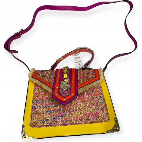 Farbenfrohe, elegante Aldo-Barostrohtasche (1/3)