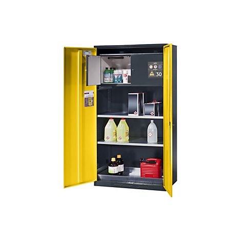 Armario para productos químicos puerta cerrada con caja para