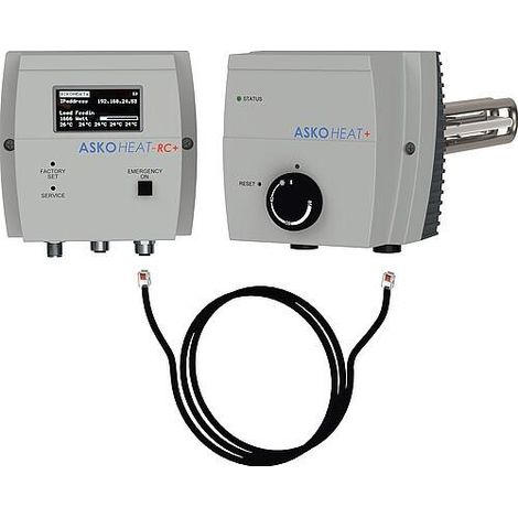 Résistance électrique à visser ASKOHEAT AHIR-TI-plus, 1,75kW, 230/400V, 7-étapes, DN40 (11/2")