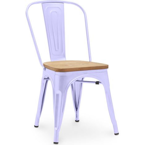 Dining Chair - Industrial Design - Steel and Wood - New Edition - Stylix Lavander (1/5)