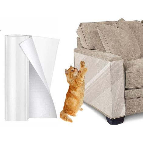 Protectores para muebles, juego de 8 piezas, pegatinas antiarañazos, almohadillas antiarañazos, protectores autoadhesivos para arañazos de gato. (1/4)