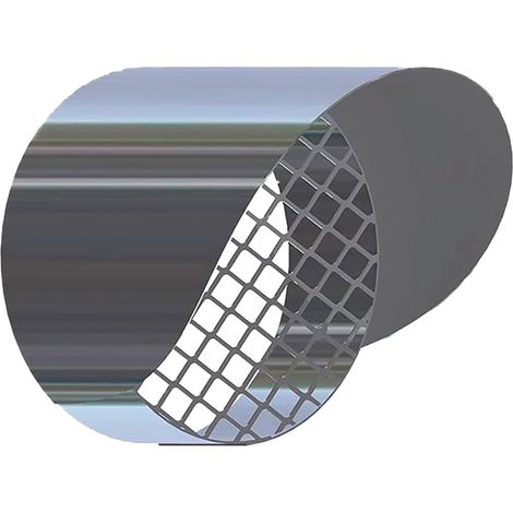 Gitter aus rostfreiem Stahl AISI 304 ø 80 mm mit Regenschutz