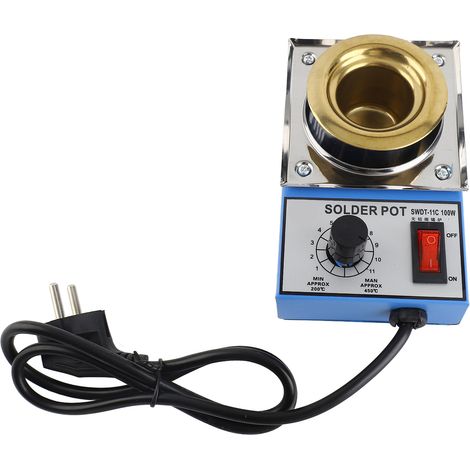 [JAMAIS UTILISÉ]Pot à souder compact à température réglable 100 W 220 V 38 mm 250 g pour le soudage et le brasage (1/5)