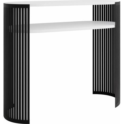 Consola Civer, Negro + Blanco, 86x100x30cm