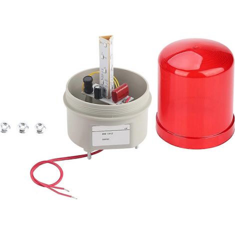 Voyants d'avertissement à LED rouges, alarme acoustique-optique, gyrophare, stroboscope à LED d'urgence (1/4)