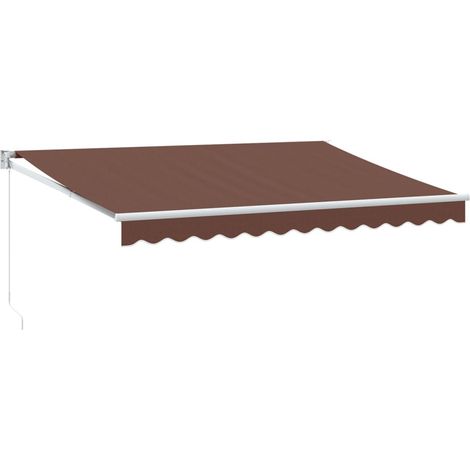 Maison Exclusive - Markise Manuell Braun 350x250 cm