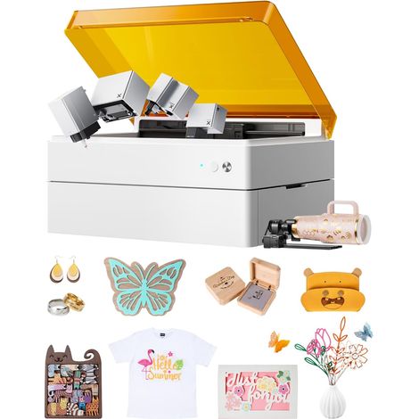 xTool M1 Ultra Machine d’Artisanat 4-en-1 Graveur Laser, Jet d’Encre, Découpe Lame et Dessin au Stylo pour DIY, Cadeaux Personnalisés et Petites Entreprises-10W kit premium
