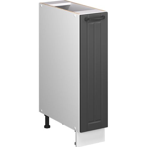 Armadio cucina dispensa alto Fame-Line, Grigio scuro/Bianco, 20 cm senza piano di lavoro, Vicco (1/5)