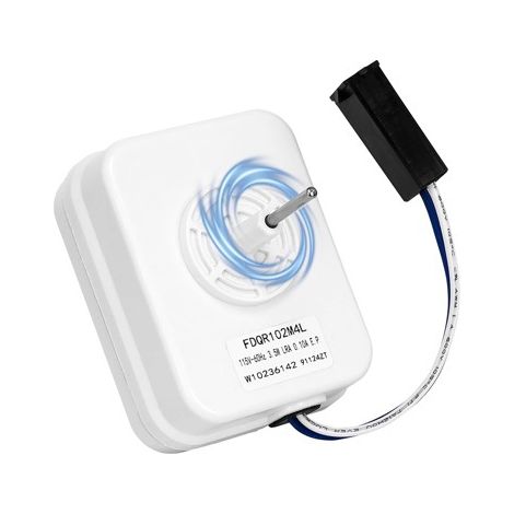 The W10236142 refrigerator fan motor is suitable for Whirlpool refrigerator fan and blower motors (115V). (1/2)