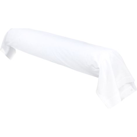 Taie de traversin uni pur percale PRIMO 185x43 cm (1/5)