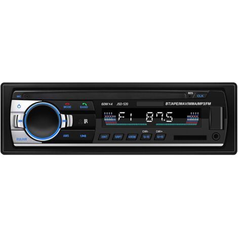 Autoradio Bluetooth, autoradio Bluetooth, autoradio FM 4 x 60 W, Lecteur MP3 / Lecteur MP3 USB/SD/AUX avec télécommande (1/5)