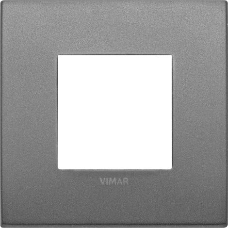 Placca Classic 2M ardesia matt scatola rotonda Vimar Arkè 19642.02