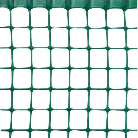 1ROTOLO RETE PLASTICA QUADRANET X BALCONI maglia mm 5x5 rotolo mt50 H. cm100 Verde (1/2)
