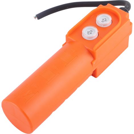 Interrupteur à bouton étanche avec condensateur pour commande de palan électrique, ascenseur et chariot élévateur (220 V). (1/5)