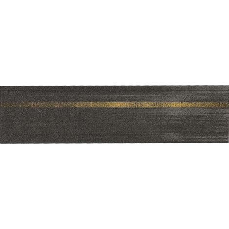 Teppichfliese Aberdeen Gelb 82033 25 x 100 cm