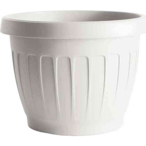 Terra Vase D35 Weiß 34087 Garten Bama Pflanzen Blumen Terrasse Balkon