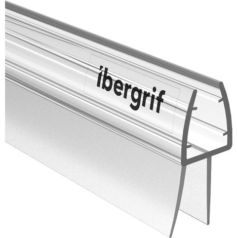 Duschdichtung – 1 Stück – Transparentes PVC – 80 cm – 5 bis 8 mm Glas (1/5)