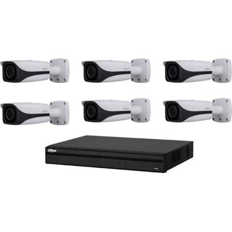 Kit Vidéosurveillance Enregistreur DVR 2 ports HDMI et 6 Caméras Box Analogiques HDCVI PTZ (1/2)