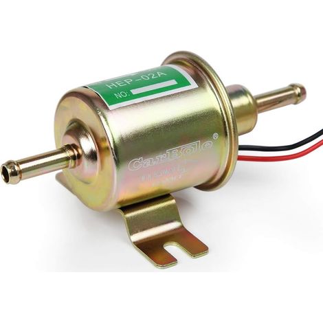 12V Pompe à Carburant Électrique 2.5-4PSI, Pompe à Essence HEP-02A Pour l’essence et le Diese, Compatible avec Toutes Sortes de Machines, Electric Fuel Pump Universal (1/5)