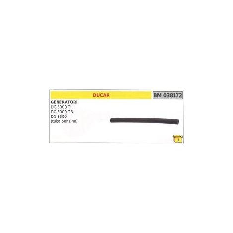 Tubo benzina DUCAR DG 3000 T - DG 3000 TB - DG 3500 generatore codice 038172