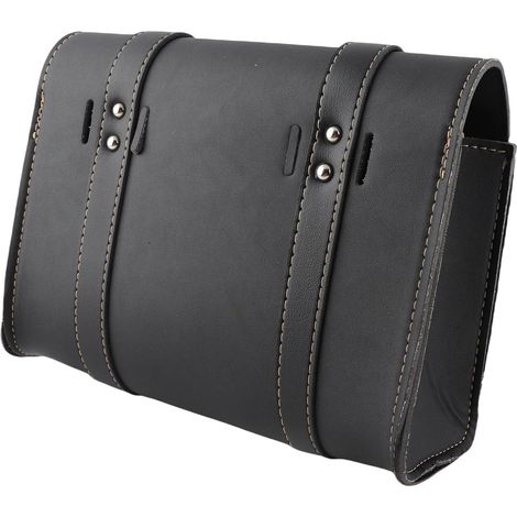 Sac de Guidon de Moto, Sac de Selle de Moto, Sacs Latéraux en Cuir PU Résistants aux Intempéries, Sacoches de Universelles, Pochette de Rangement d'outils pour Toutes Les Motos (1/5)