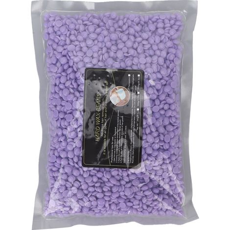Perles de Cire Épilation Visage Corps Jambes Bras 500g Violet Taro (1/5)