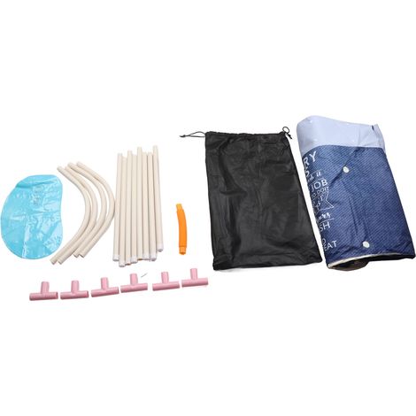 Baignoire pliante complète avec coussin dorsal, housse isolante et sac de trempage pour douche à domicile (1/5)