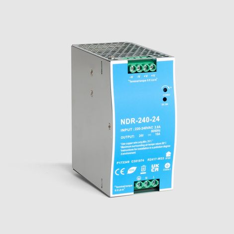 Fuente de Alimentación 24V DC para Carril DIN 240 W