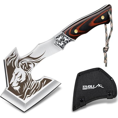Spaltaxt Axt Beil Campingaxt Handbeil Survival Holz Jagd eisenhaltig (1/5)