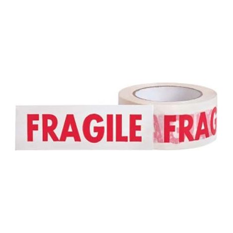 BASIC WHITE VERPACKUNG TAPE 'FRAGILE'