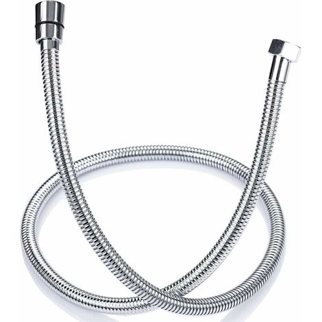 Manguera de ducha antitorsión de acero inoxidable YMYNY de 1,2 m, conector estándar universal G 1/2 para baño. (1/5)