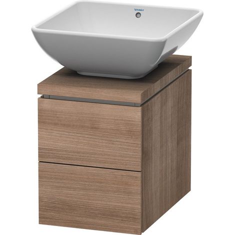 Meuble sous-vasque L-CUBE 320x477x400mm cerise du tessin
