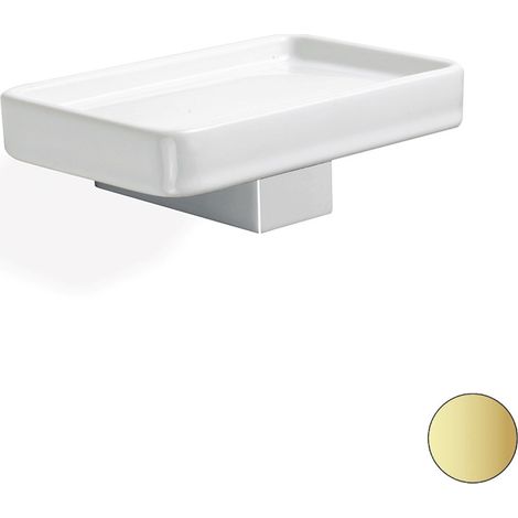 STILHAUS Gea porta sapone ceramica oro opaco codice prod: 000GE0918