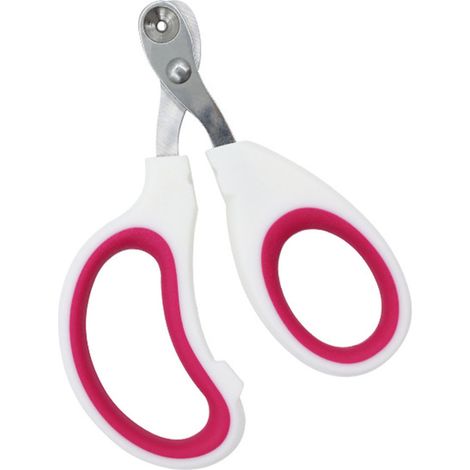 Lot de 2 coupe-griffes sécurisés pour chats et petits chiens, idéaux pour les débutants, couleurs blanc et rouge, emballage carte (1/5)