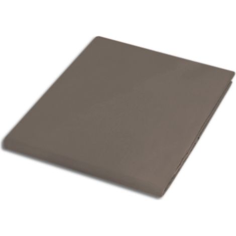 Spannbettlaken aus Baumwolle, 200 x 220 cm, Satin, 100 % Baumwolle, Sepia (1/5)