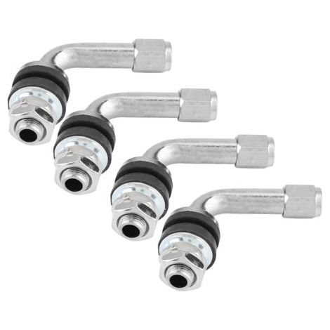 QORVA-Tiges de Valve de pneu à Angle de 90 degrés, 4 pièces, pour pneu de voiture et de moto (1/5)