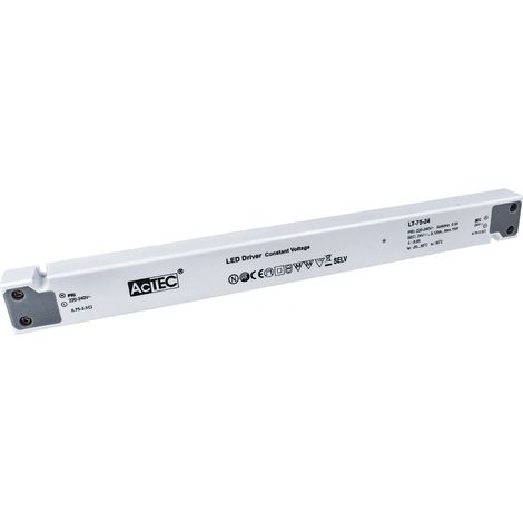 Alimentatore Ultra Slim Sottile 75W 24V Trasformatore CV Per Striscia Led In Profilato Alluminio