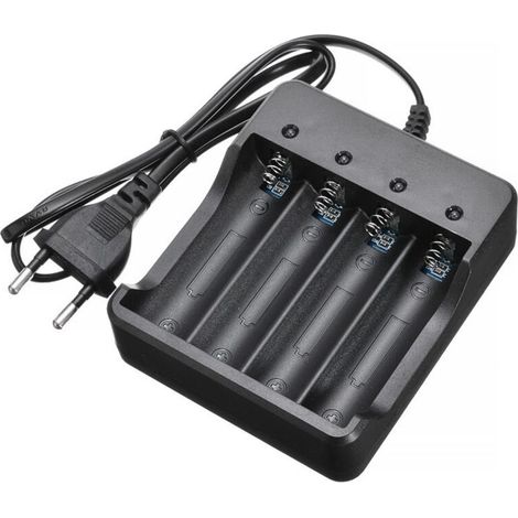 Chargeur Rapide pour Batterie AA, AAA. Convient aux Batteries : 10440, 14500, 17670, 18650, 18700. (1/5)